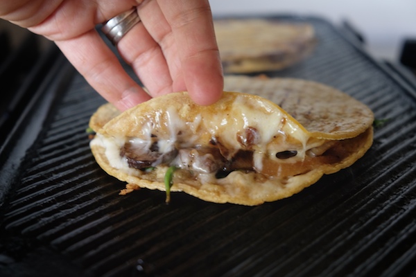 Mushroom & Caramelized Onion Quesadillas // shutterbean