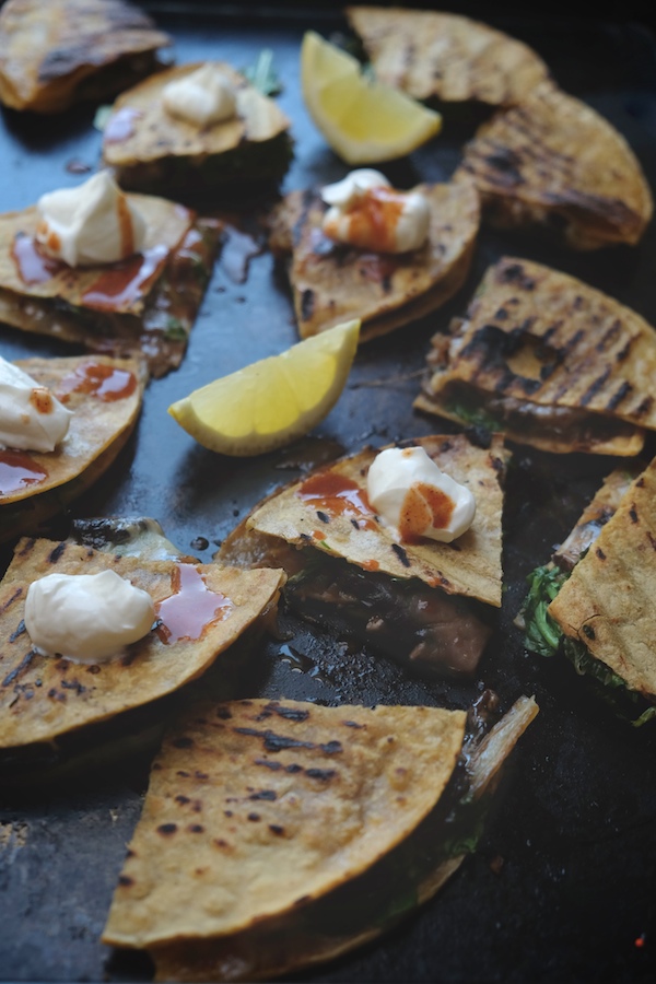 Mushroom & Caramelized Onion Quesadillas // shutterbean