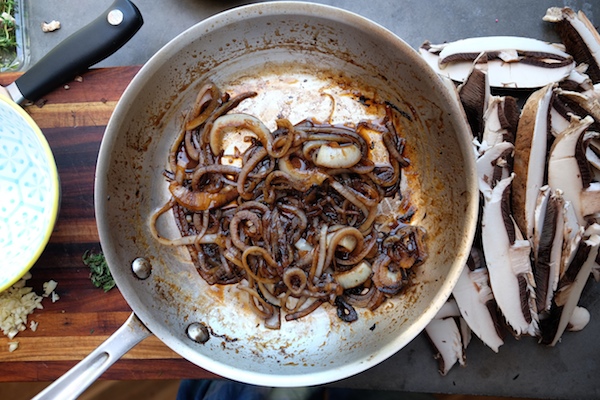 Mushroom & Caramelized Onion Quesadillas // shutterbean