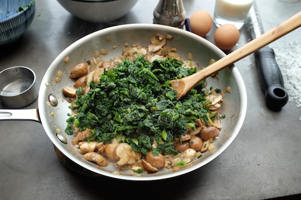 Mushroom & Spinach Baked Rice Bowls // shutterbean