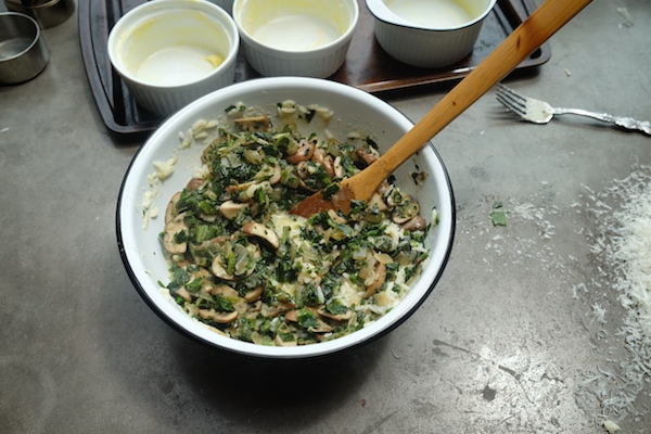 Mushroom & Spinach Baked Rice Bowls // shutterbean
