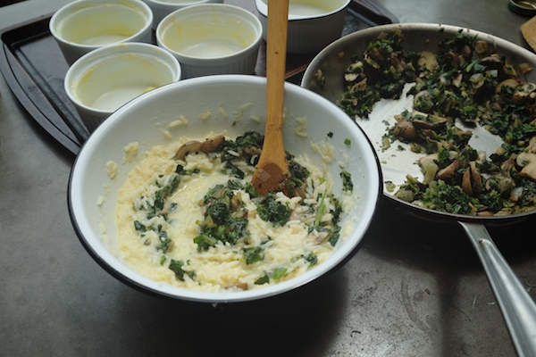 Mushroom & Spinach Baked Rice Bowls // shutterbean