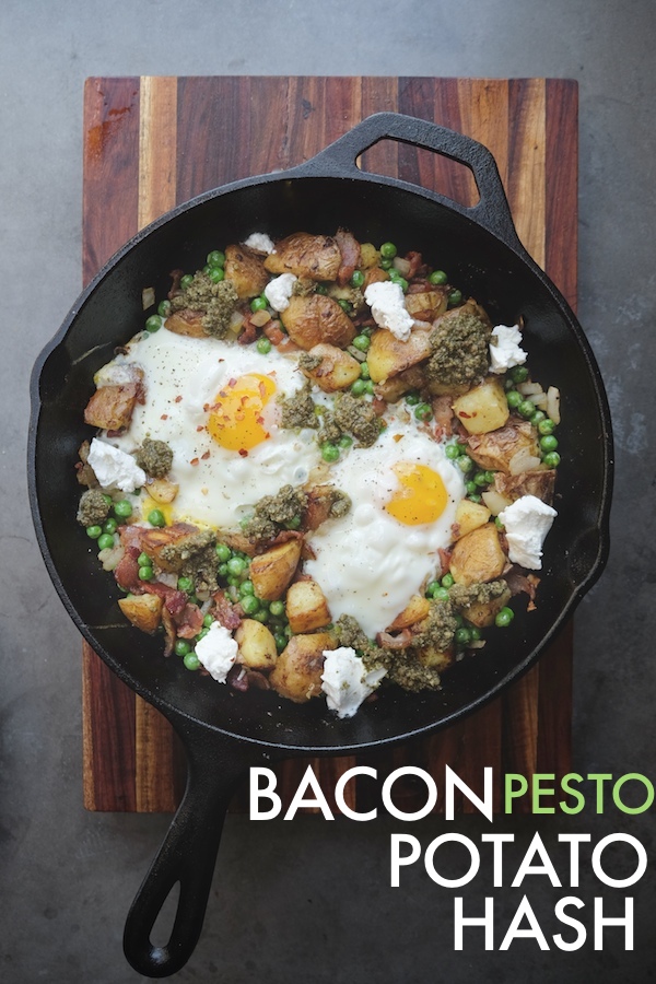 Let potato hash become your new obsession with this Bacon Pesto Pea Hash on Shutterbean.com !