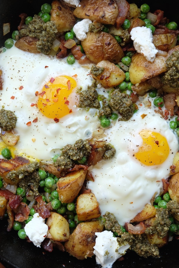 Bacon Pesto Potato Hash // shutterbean