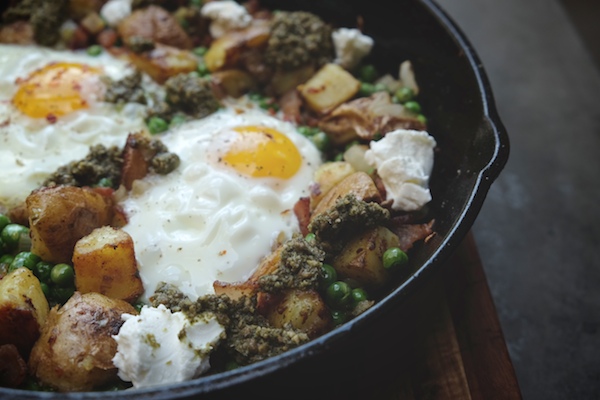 Bacon Pesto Potato Hash // shutterbean