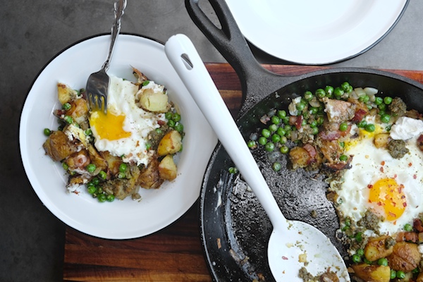 Bacon Pesto Potato Hash // shutterbean