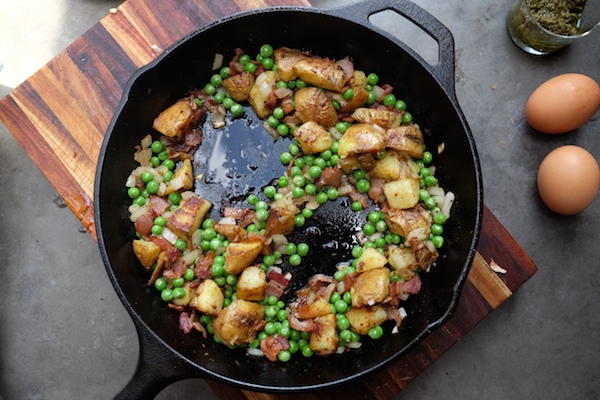 Bacon Pesto Potato Hash // shutterbean