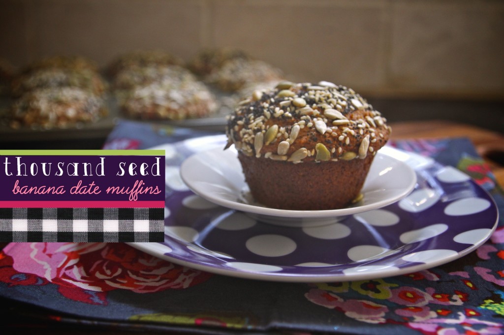 1000 Seed Banana Date Muffins