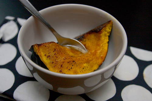 Roasted Acorn Squash with Cinnamon Butter