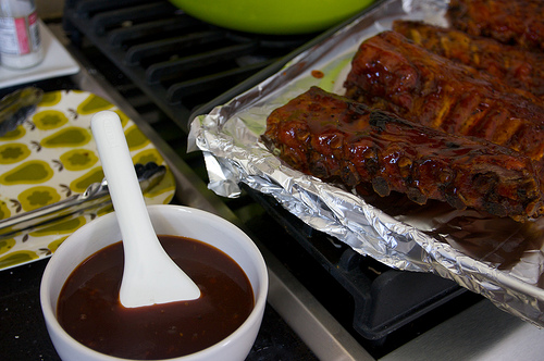 Babyback Ribs with Espresso BBQ Sauce