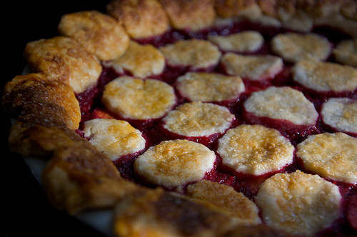 Raspberry Peach Pie