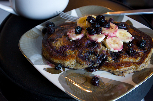 Blueberry Buckwheat Pancakes