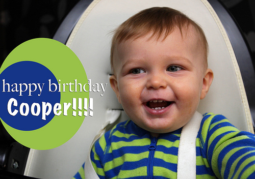 Happy Birthday, Cooper!