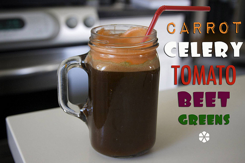 Carrot Celery Tomato Beet Greens Juice