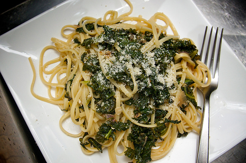 Pasta with Braised Kale