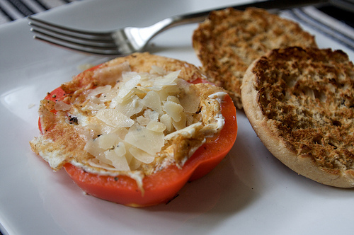 Bell Pepper Egg-in-a-hole