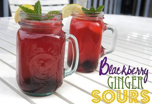 Blackberry Ginger Sours