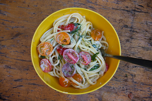 Herb Butter & Goat Cheese Linguine