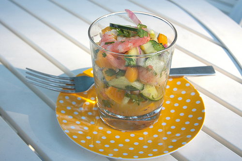 Shrimp Cucumber Mango Salad