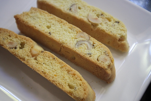 Orange Hazelnut Biscotti