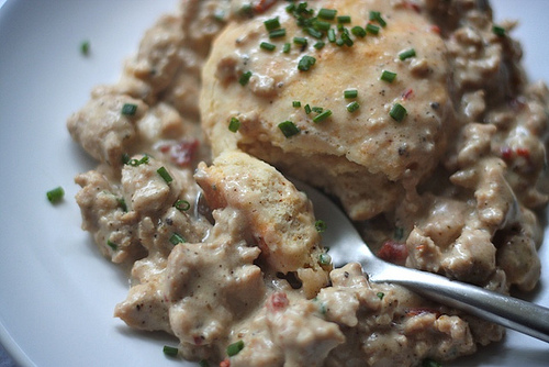 Brown Butter Biscuits & Creamy Sausage Gravy