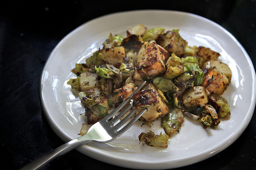 Brussels Sprout-Potato Hash