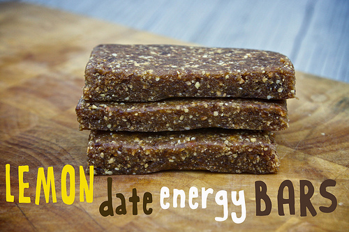 Lemon Date Energy Bars