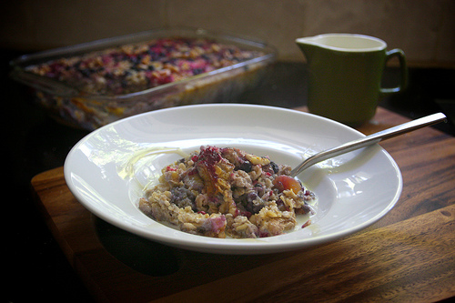 Berry Studded Baked Oatmeal