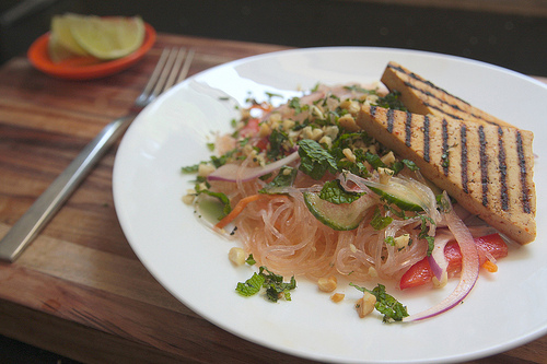 Vietnamese Noodle Salad with Grilled Tofu