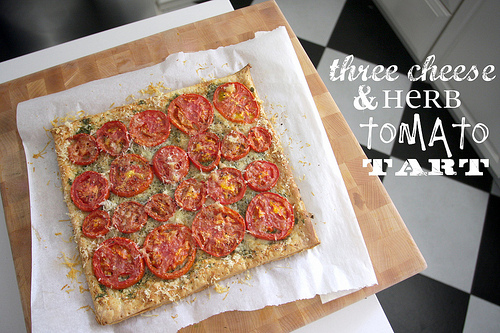 Three Cheese & Herb Tomato Tart