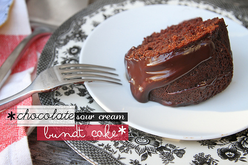 Chocolate Sour Cream Bundt Cake