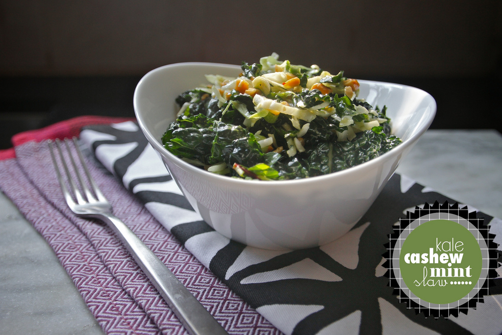 Kale Cashew & Mint Slaw