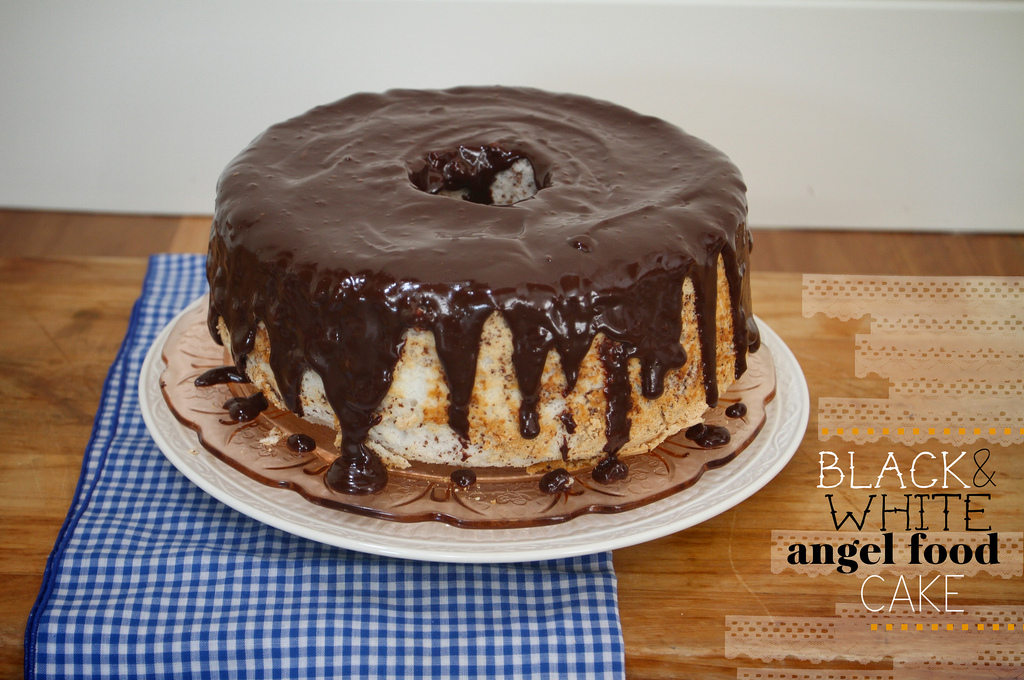 Black & White Angel Food Cake