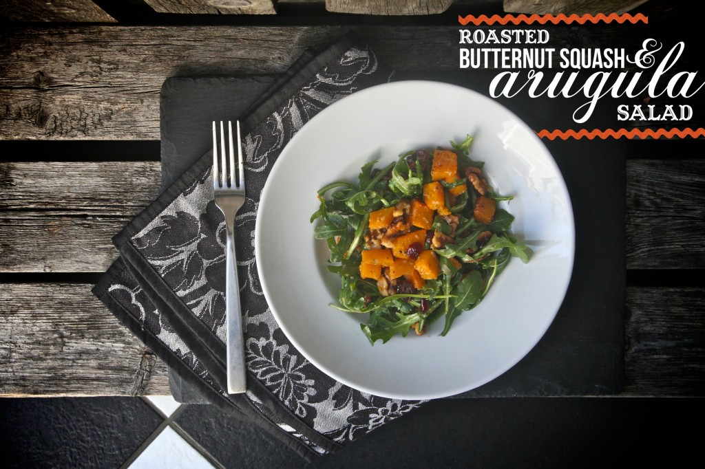 Roasted Butternut Squash & Arugula Salad
