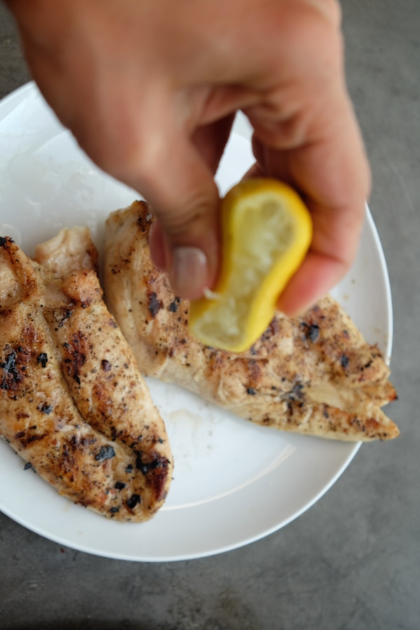 Grilled Chicken with Tomato Parsley Salad // shutterbean