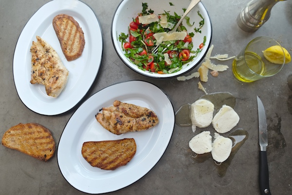 Grilled Chicken with Tomato Parsley Salad // shutterbean