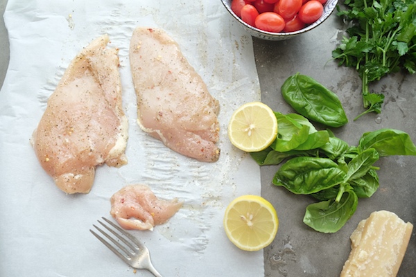 Grilled Chicken with Tomato Parsley Salad // shutterbean