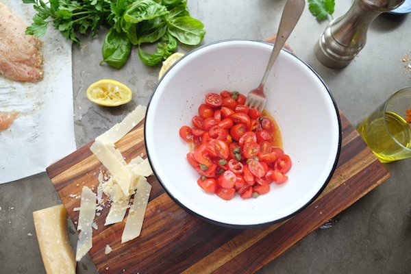 Grilled Chicken with Tomato Parsley Salad // shutterbean