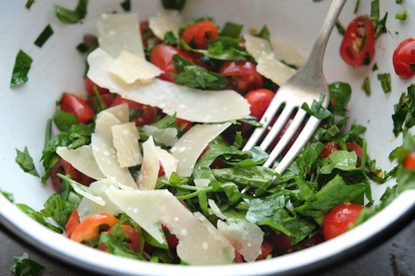 Grilled Chicken with Tomato Parsley Salad // shutterbean