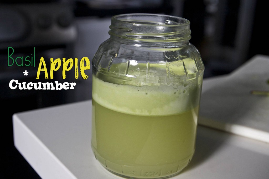 Basil Apple Cucumber Juice