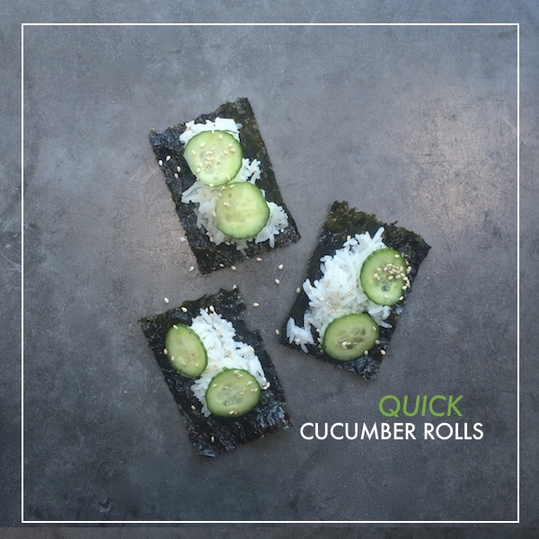 Quick Cucumber Rolls