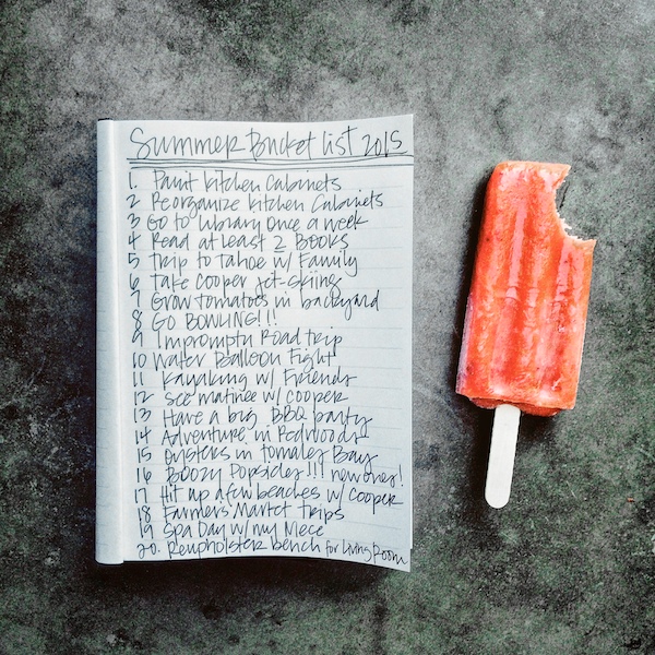 Summer Bucket List- 2015