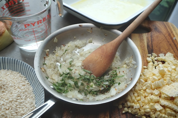 Baked Corn & Tomato Risotto // shutterbean