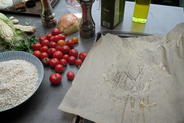 Baked Corn & Tomato Risotto // shutterbean