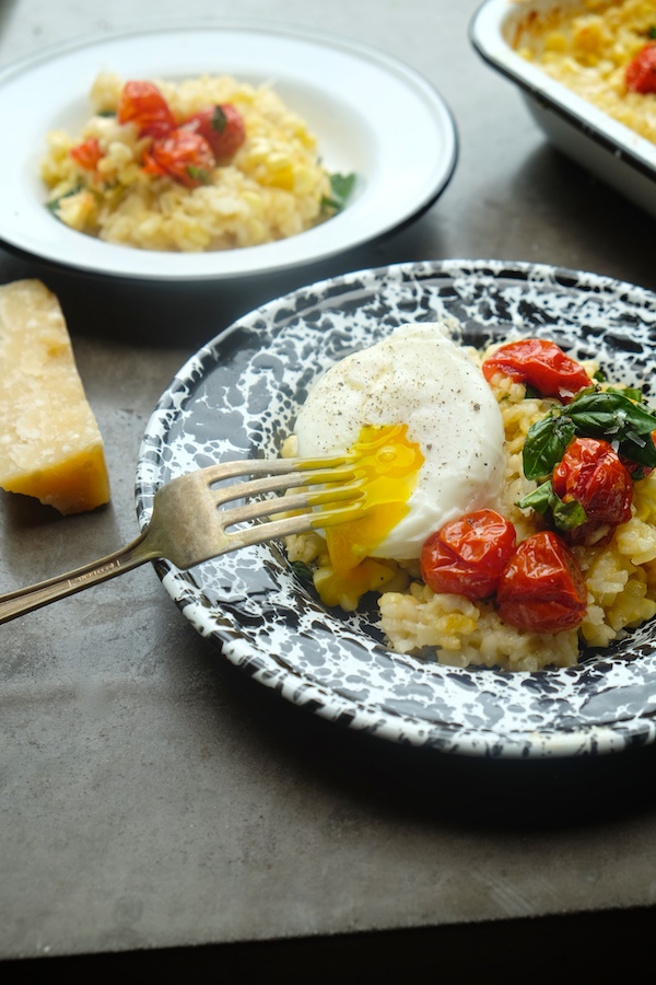 Baked Corn & Tomato Risotto // shutterbean