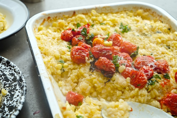 Baked Corn & Tomato Risotto // shutterbean