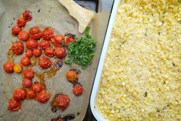 Baked Corn & Tomato Risotto // shutterbean