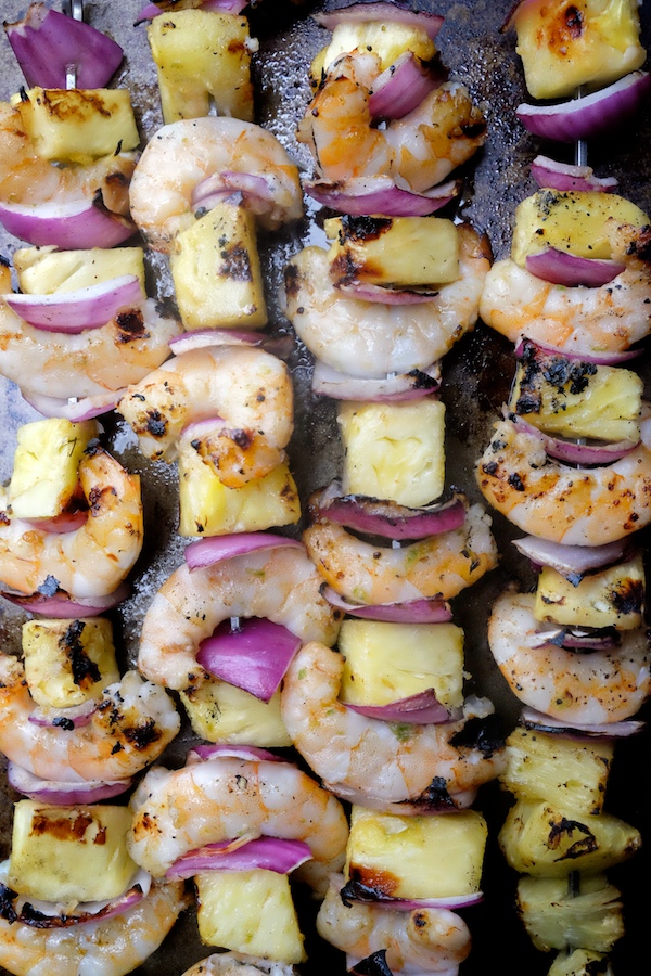 Grilled Shrimp & Pineapple Skewers // shutterbean