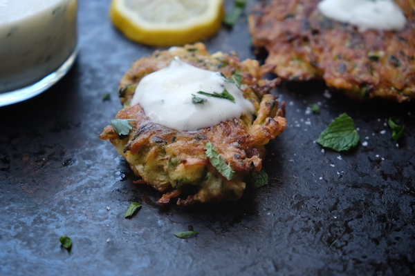 Check out the recipe for the most delicious Zucchini Herb Fritters with Garlic Yogurt Dip on Shutterbean.com!