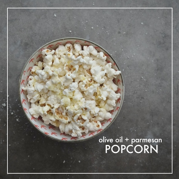 Olive Oil + Parmesan Popcorn // shutterbean